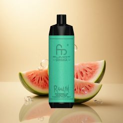 RandM Fumot Shisha 10000 Puffs אבטיח מלון פסיפלורה נענע עם סוללת 850 mAh ותוכן ניקוטין 0.5%