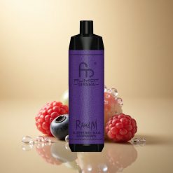 RandM Fumot Shisha 10000 Puffs אוכמניות חמוצות פטל עם סוללת 850 mAh וניקוטין 0.5%