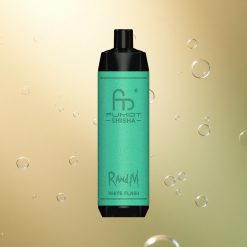 RandM Fumot Shisha 10000 Puffs הבזק לבן עם סוללת 850 mAh וניקוטין 0.5%