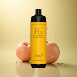RandM Fumot Shisha 10000 Puffs לימון דובדבן עם סוללת 850 mAh וניקוטין 0.5%