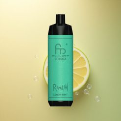 RandM Fumot Shisha 10000 Puffs לימון נענע עם סוללת 850 mAh וניקוטין 0.5%