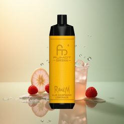 RandM Fumot Shisha 10000 Puffs לימונדת פטל כחולה עם סוללת 850 mAh ותוכן ניקוטין 0.5%