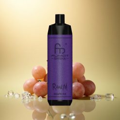 RandM Fumot Shisha 10000 Puffs קרח ענבים עם 0.5% ניקוטין ו-850 mAh