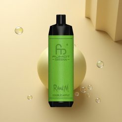 RandM Fumot Shisha 10000 Puffs תפוח כפול עם סוללת 850 mAh וניקוטין 0.5%