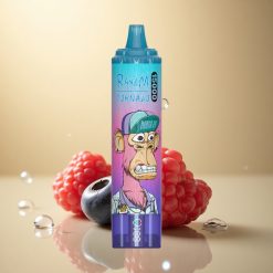 RandM Fumot Tornado 15000 Puffs אוכמניות פטל עם סוללת 850mAh וניקוטין 5%