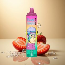 RandM Fumot Tornado 15000 Puffs תות שדה קפוא עם 5% ניקוטין ו-850mAh