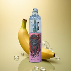 RandM Fumot Tornado 7000 Puffs בננה קרח עם סליל משי וסוללת 850 mAh