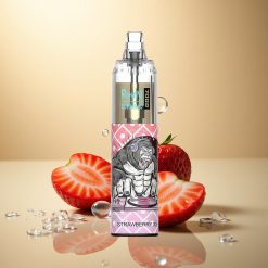 RandM Fumot Tornado 7000 Puffs תות שדה קפוא עם אור RGB ו-14 מל נוזל