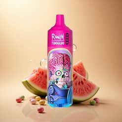 RandM Fumot Tornado 9000 Puffs אבטיח סקיטלס עם סוללה 850 mAh וסליל משי