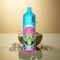 RandM Fumot Tornado 9000 Puffs הדרקון השחור קרח עם סוללת 850 mAh וסליל מש