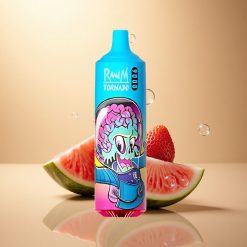 RandM Fumot Tornado 9000 Puffs פריים תות אבטיח עם סוללת 850 mAh וסליל משי