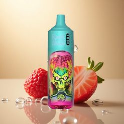 RandM Fumot Tornado 9000 Puffs תות פטל דובדבן קרח עם סוללת 850 mAh וסליל מש