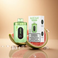 Razz Bar 50K Puffs אבטיח קרח עם סליל רשת 1.0 אוהם סוללה 650 מיליאמפר