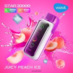 VOZOL Vape Buy - קרח אפרסק עסיסי VOZOL STAR 20000 H0RLH210